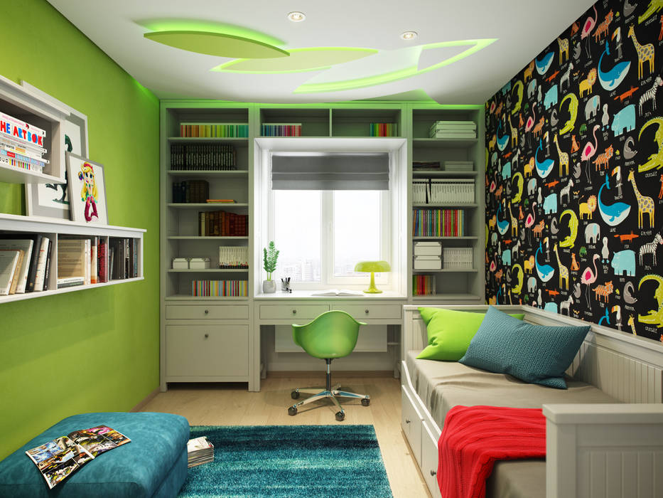 Apartment in Tomsk, EVGENY BELYAEV DESIGN EVGENY BELYAEV DESIGN Modern nursery/kids room