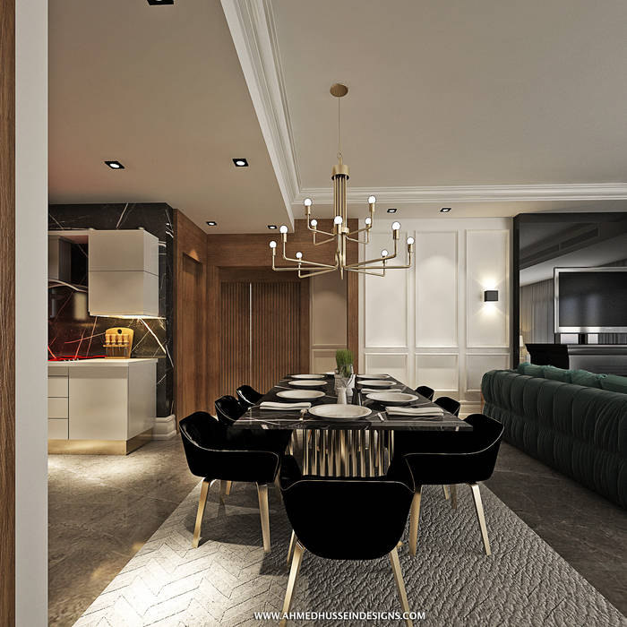 apartment , ahmed hussein designs ahmed hussein designs Comedores eclécticos