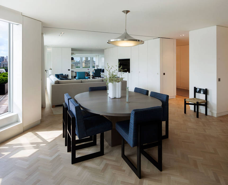 Upper East Side Apartment, andretchelistcheffarchitects andretchelistcheffarchitects Sala da pranzo moderna