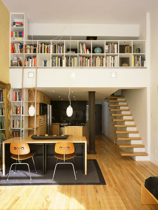 greenwich village duplex, Kimberly Peck Architect Kimberly Peck Architect Ruang Keluarga Modern