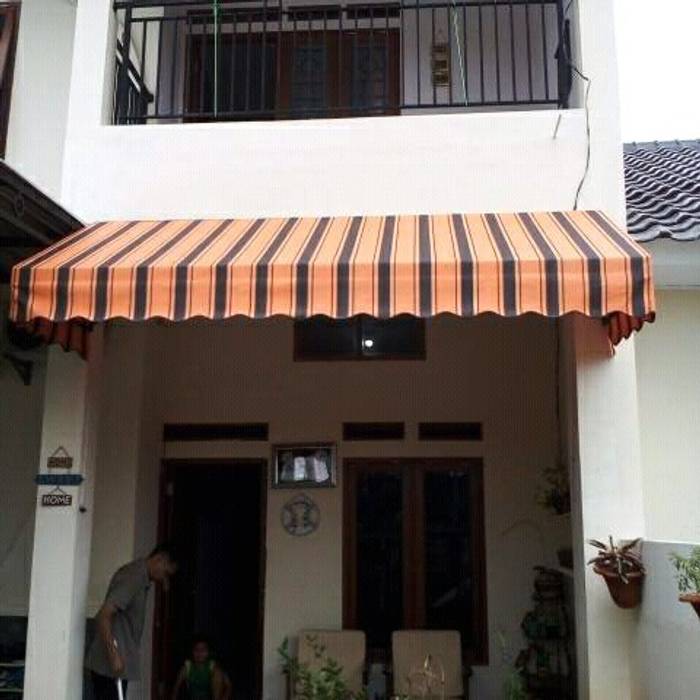 Canopy Kain Bogor bintang canopy Balkon, Beranda & Teras Minimalis Tekstil Orange awning canopy kain,canopy kain murah,harga canopy kain,tukanng kanopi,kanopi sunbrella,canopy kain bogor,Accessories & decoration