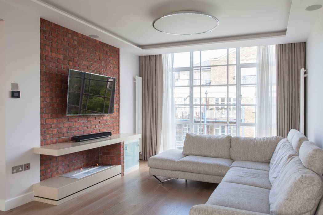 Penthouse Apartment in Docklands, AR Architecture AR Architecture Living room