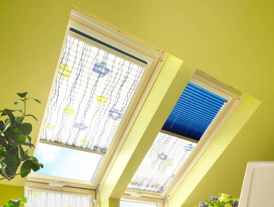 Plissees, erfal GmbH & Co. KG erfal GmbH & Co. KG Tropical style windows & doors Blinds & shutters