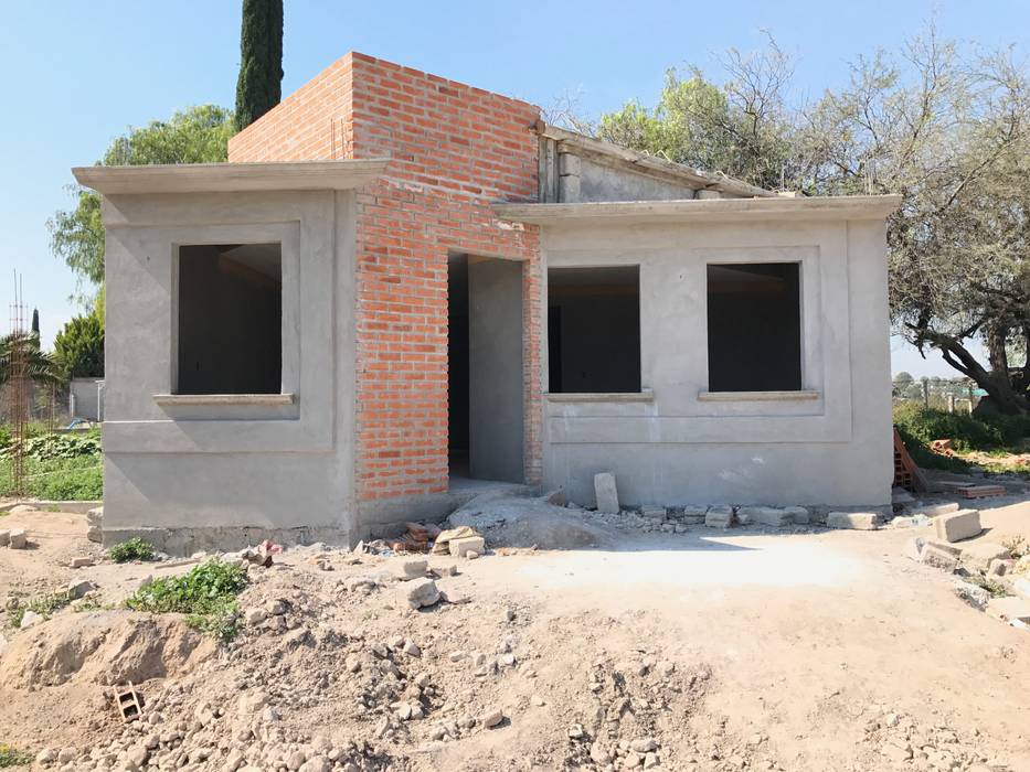 casa-terracota , LUBAAL construcción y arquitectura LUBAAL construcción y arquitectura Rumah Gaya Kolonial Batu Bata