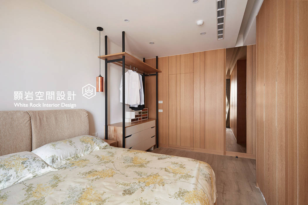 桃園市 桃園區 黃公館, 顥岩空間設計 顥岩空間設計 Minimalistische slaapkamers