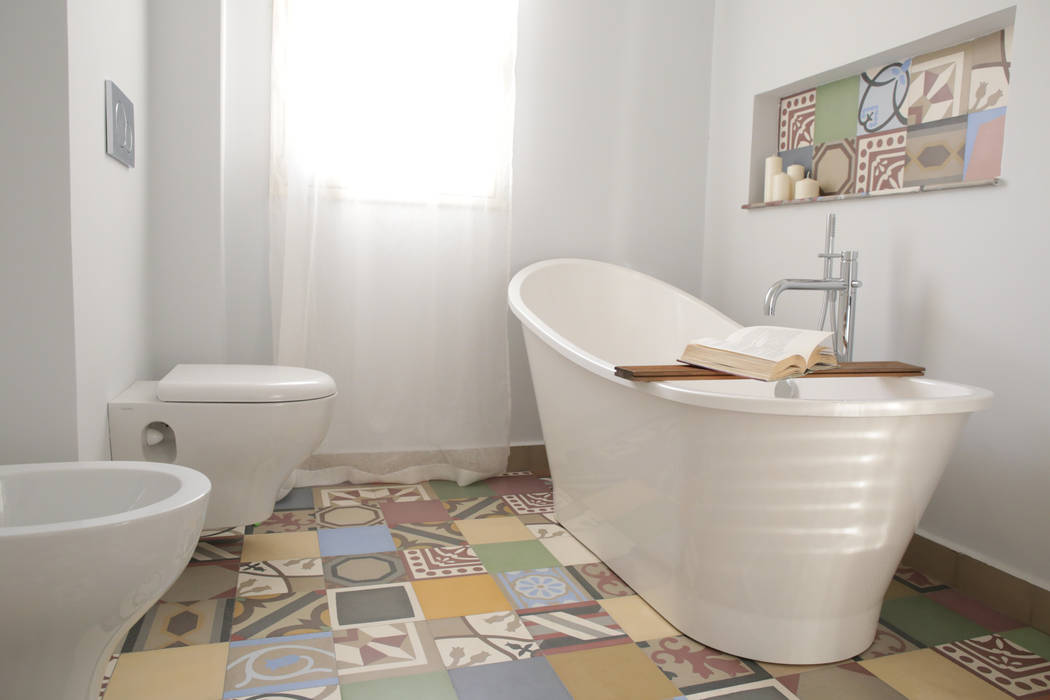 Villa 130mq stile Industrial - Shabby, T_C_Interior_Design___ T_C_Interior_Design___ Industrial style bathroom