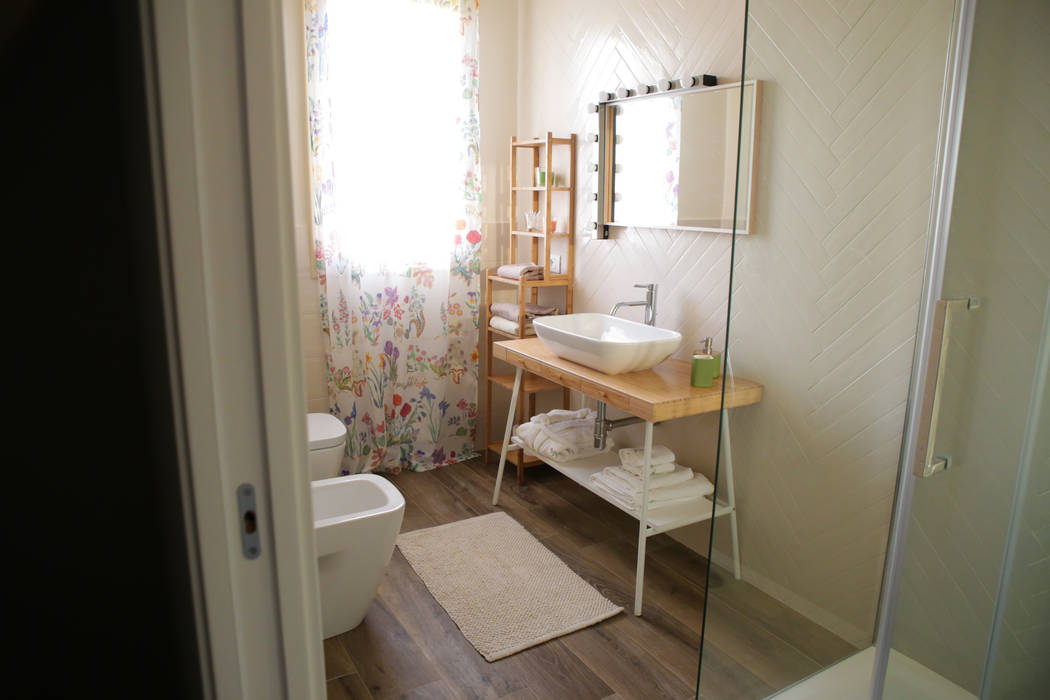 Villa 130mq stile Industrial - Shabby, T_C_Interior_Design___ T_C_Interior_Design___ Modern Banyo