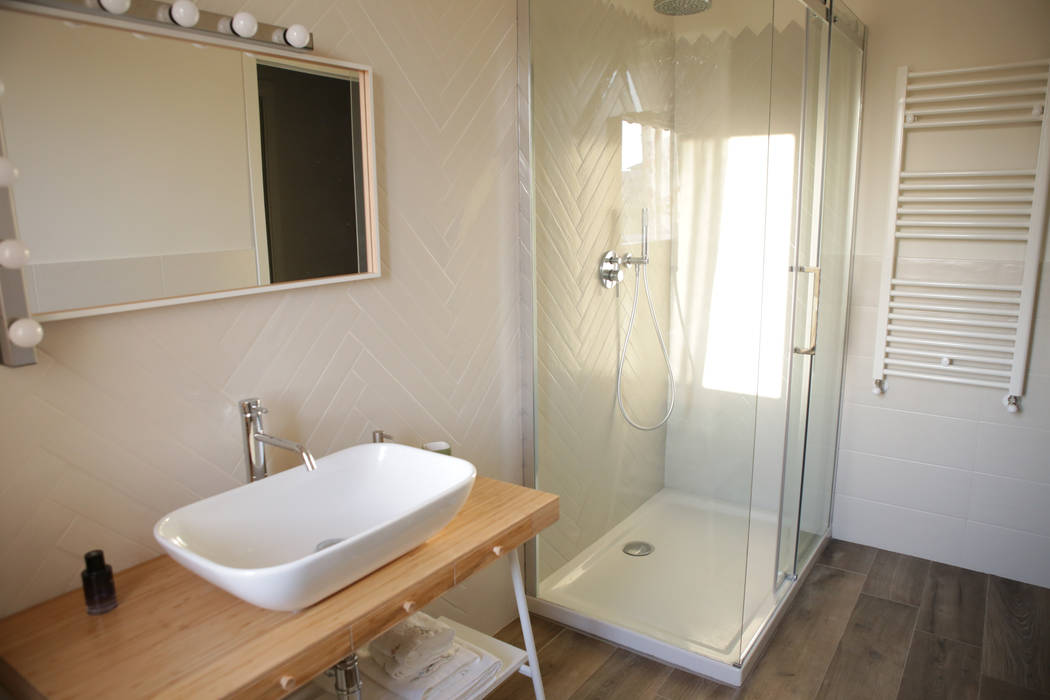 Villa 130mq stile Industrial - Shabby, T_C_Interior_Design___ T_C_Interior_Design___ Modern Bathroom