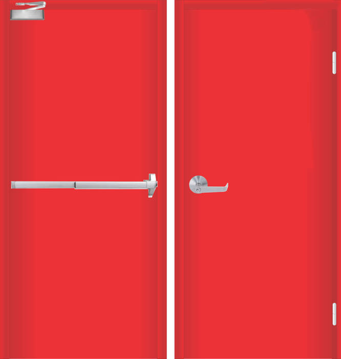 pintu emergency tahan api PT. Golden Prima Sentosa Pintu Besi/Baja Doors