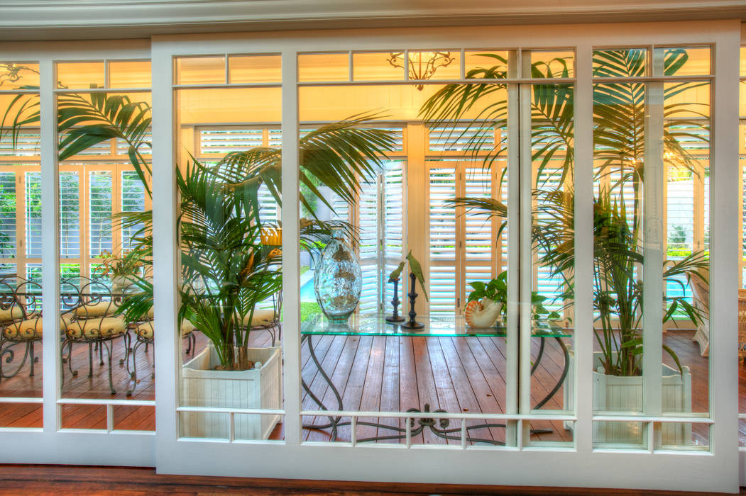 Aluminium Shutters - Outdoor Rooms, TWO Australia TWO Australia Colonial style balcony, veranda & terrace