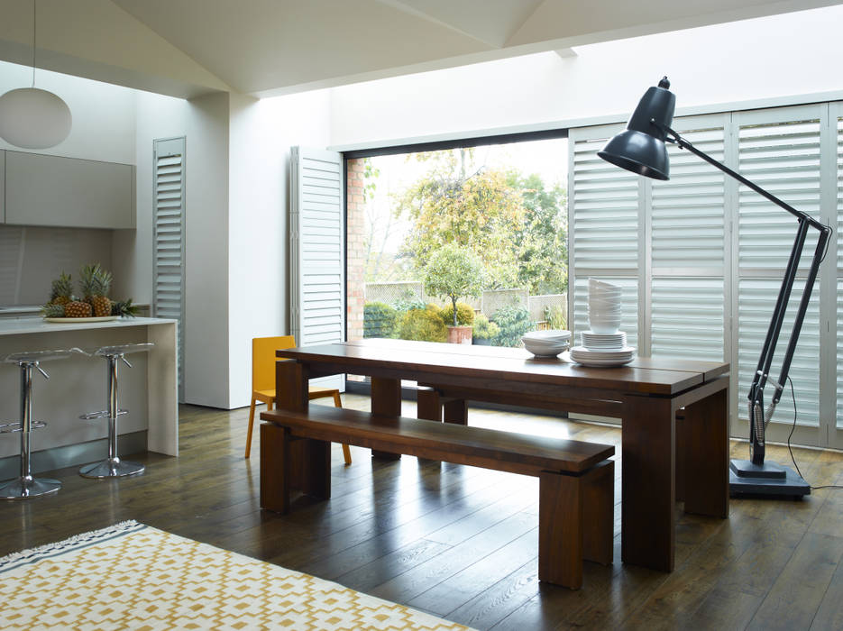 Plantation Shutters - Dining Rooms, TWO Australia TWO Australia Modern Dining Room