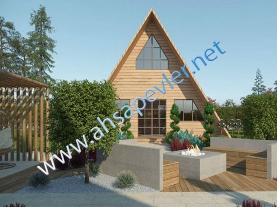 ÜÇGEN BUNGALOV - AHŞAP EV, SİSNELİ AHŞAP EV - AĞAÇ EV - KÜTÜK EV - BUNGALOV -KAMELYA SİSNELİ AHŞAP EV - AĞAÇ EV - KÜTÜK EV - BUNGALOV -KAMELYA Prefabricated home