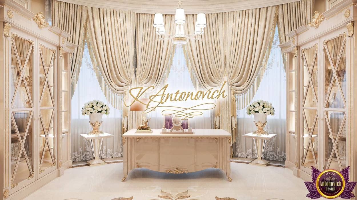 ​Office design ideas from Katrina Antonovich, Luxury Antonovich Design Luxury Antonovich Design Study/office