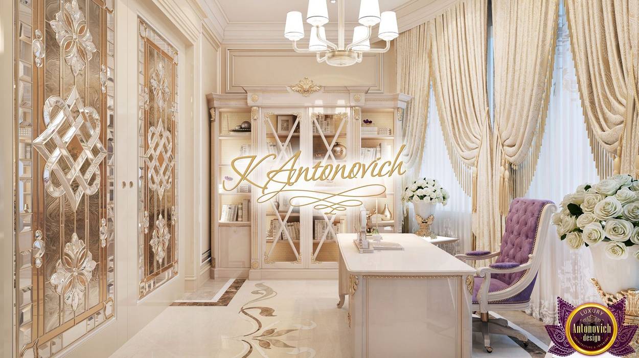 ​Office design ideas from Katrina Antonovich, Luxury Antonovich Design Luxury Antonovich Design Study/office