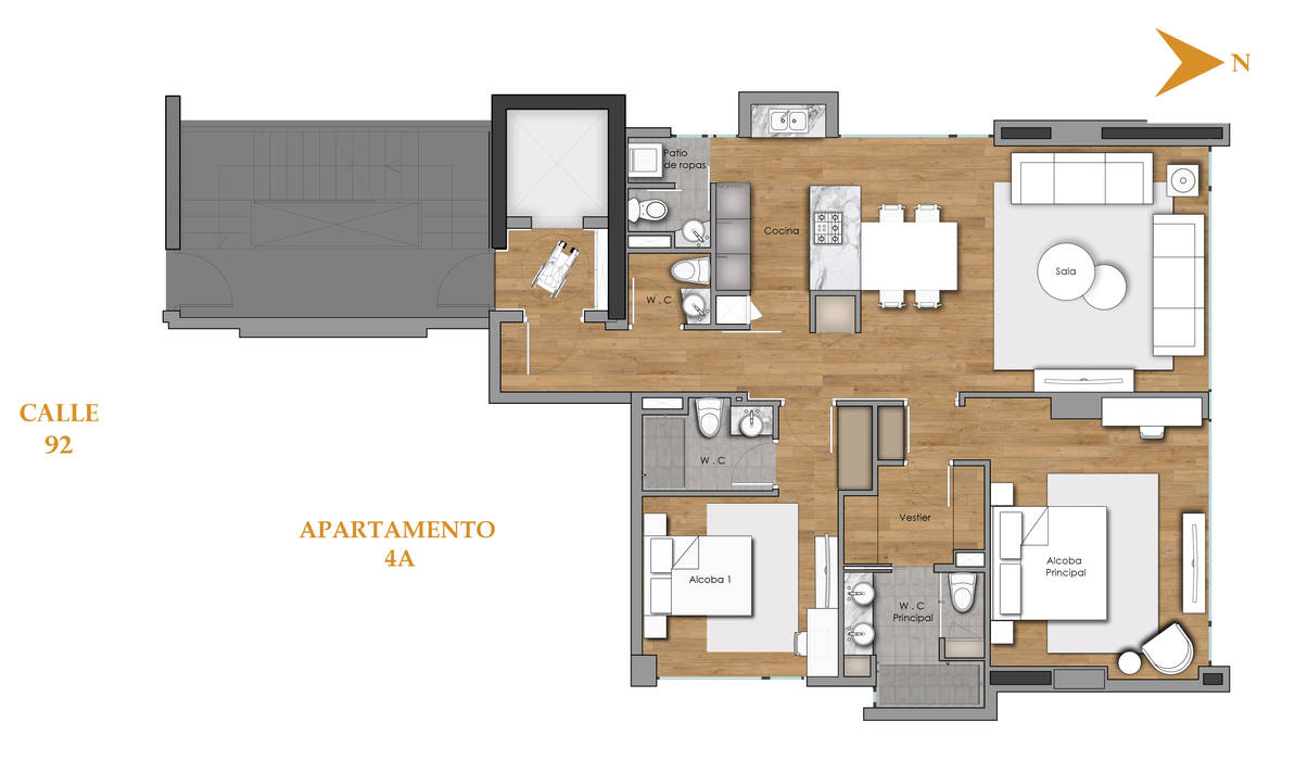 APARTAMENTO VALENBO II | Residencial, C | C INTERIOR ARCHITECTURE C | C INTERIOR ARCHITECTURE