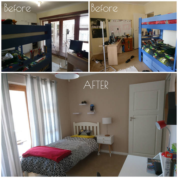 KIDS' BEDROOMS MINI MAKE OVER, BEFORE & AFTER DECOR BEFORE & AFTER DECOR