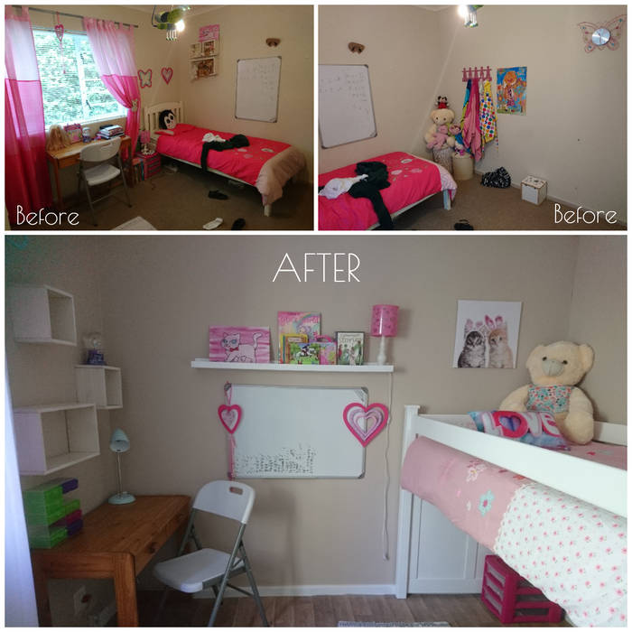 KIDS' BEDROOMS MINI MAKE OVER, BEFORE & AFTER DECOR BEFORE & AFTER DECOR