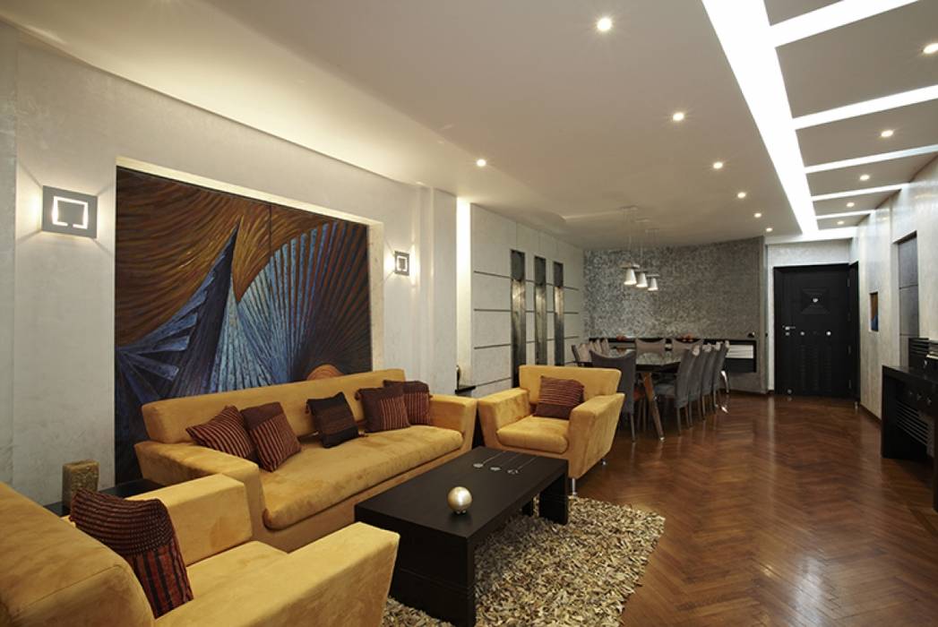 Dokki Apartment, Hazem Hassan Designs Hazem Hassan Designs غرفة المعيشة