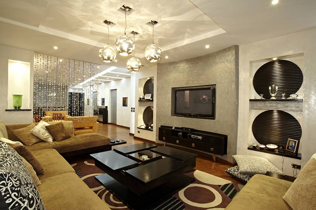 Dokki Apartment, Hazem Hassan Designs Hazem Hassan Designs Modern media room