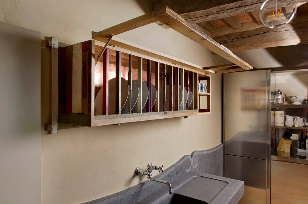 Piattaia per casale val d'orcia in legno di recupero su ...