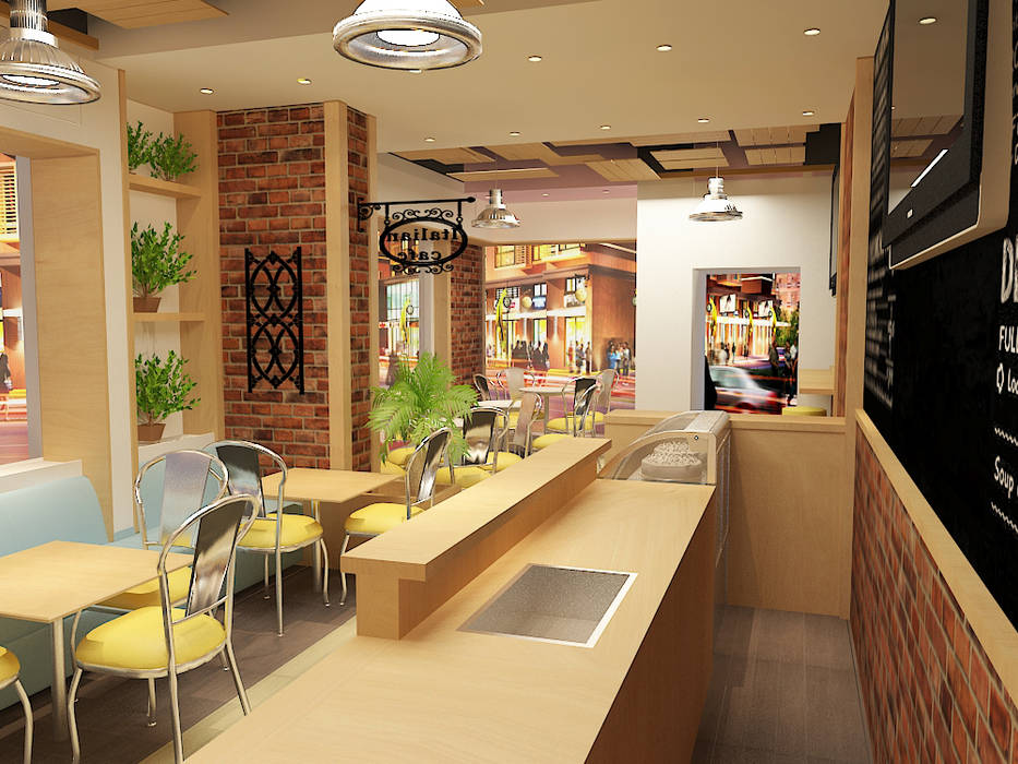 Dolce cafe , Quattro designs Quattro designs مساحات تجارية مطاعم