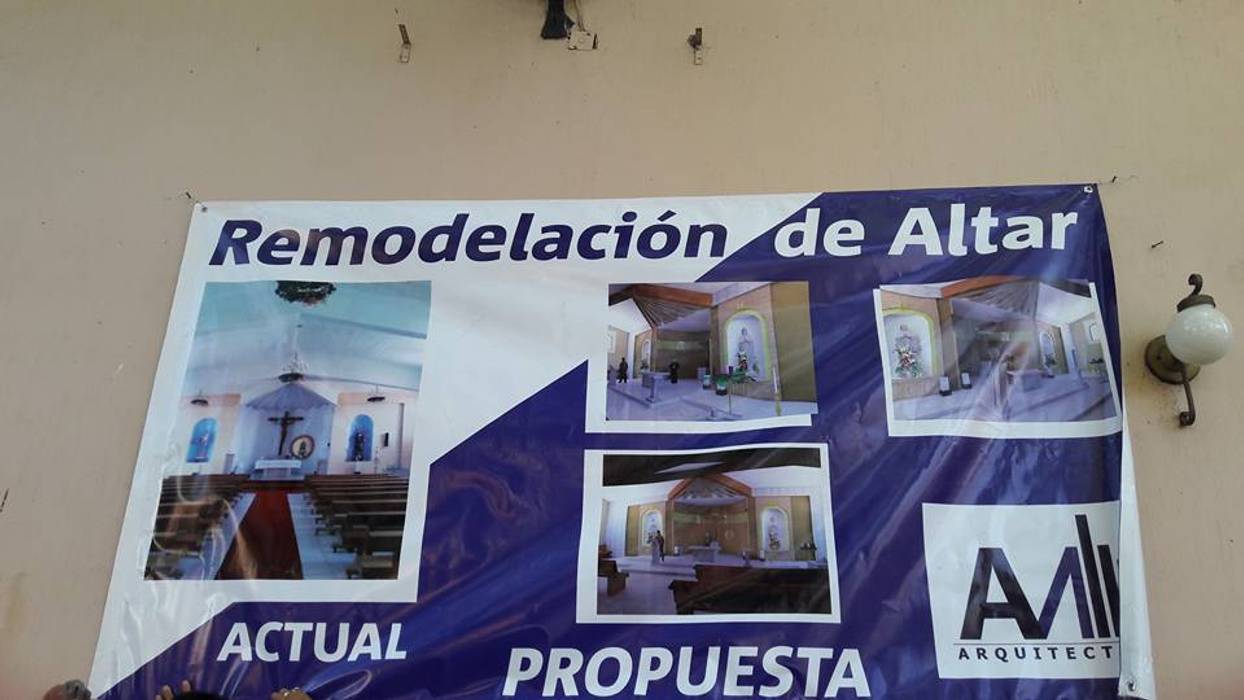 REMODELACION ALTAR JACONA, MICHOACAN, JALISCO, AZUL MARINO ARQUITECTOS AZUL MARINO ARQUITECTOS Modern Walls and Floors