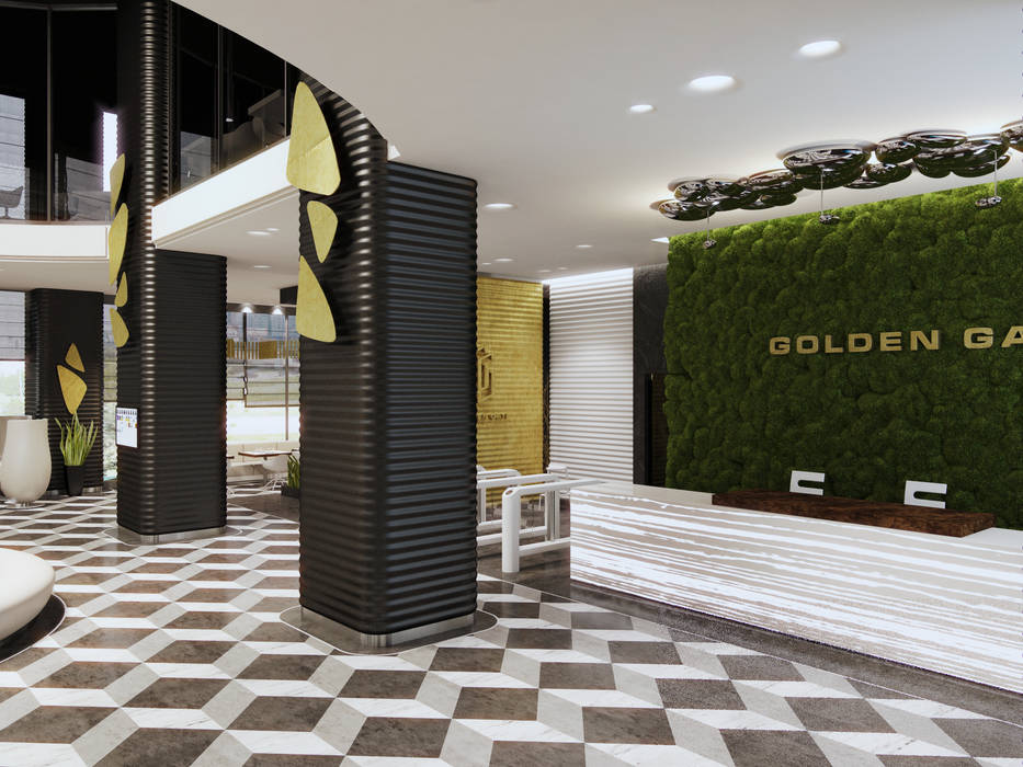 «Golden Gate», Wide Design Group Wide Design Group Ruang Komersial Gedung perkantoran