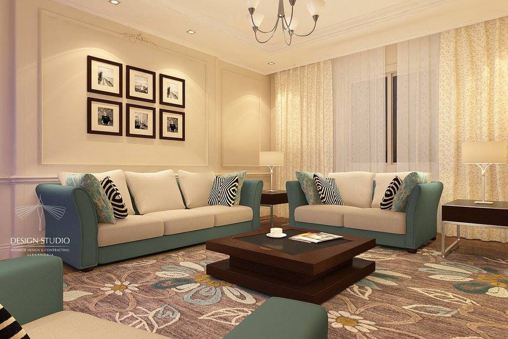 Contemporary Apartment, Design.Studio Design.Studio غرفة المعيشة