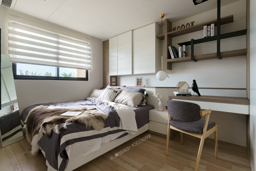 台南_住宅空間_德和大邁, Moooi Design 驀翊設計 Moooi Design 驀翊設計 Dormitorios escandinavos