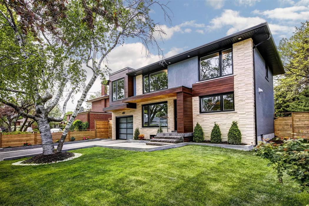 Elderfield Cres, Contempo Studio Contempo Studio Modern houses Plant,Sky,Cloud,Building,Window,Tree,House,Land lot,Wood,Grass