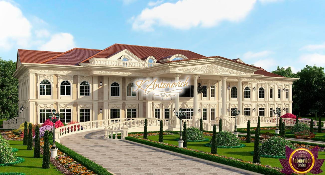 ​Architectural project in the classical style by Katrina Antonovich, Luxury Antonovich Design Luxury Antonovich Design Classic style houses