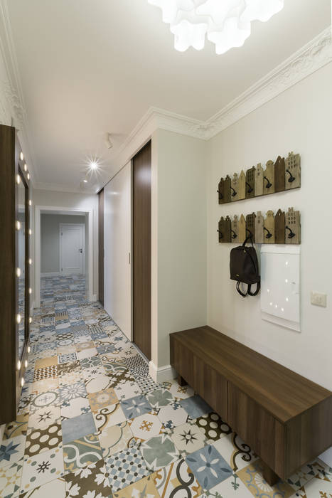 Реализованный проект на ул.Белинского,86, Дизайн Студия 33 Дизайн Студия 33 Scandinavian style corridor, hallway& stairs
