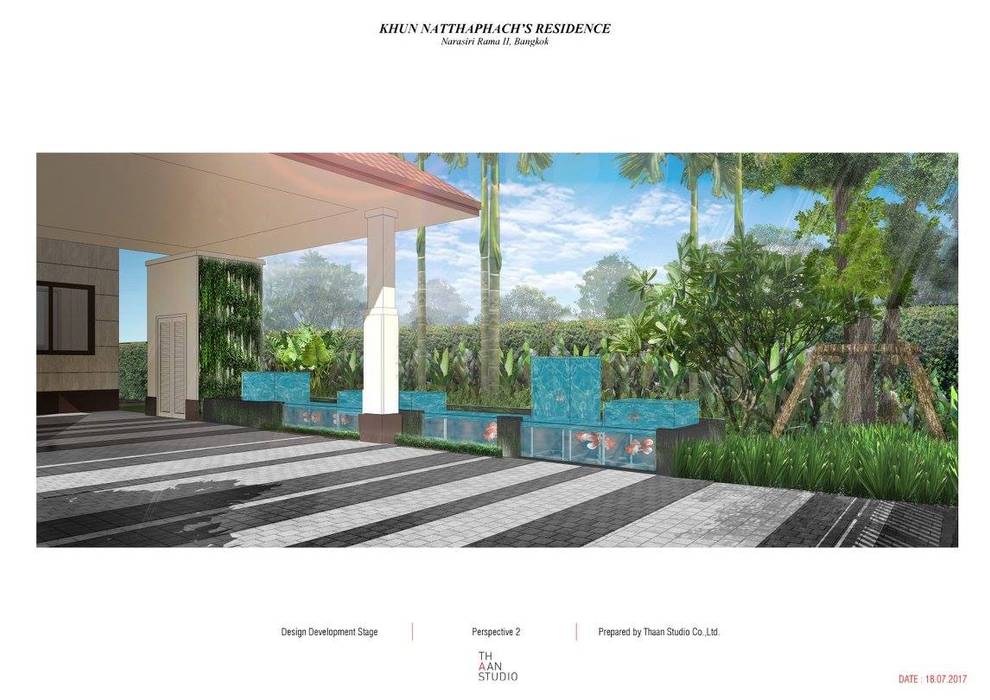 Landscape Design for Narasiri Rama 2, Thaan Studio Thaan Studio