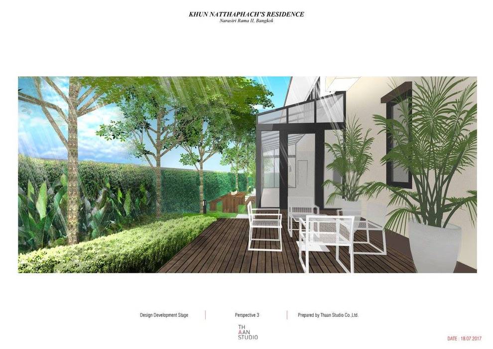 Landscape Design for Narasiri Rama 2, Thaan Studio Thaan Studio