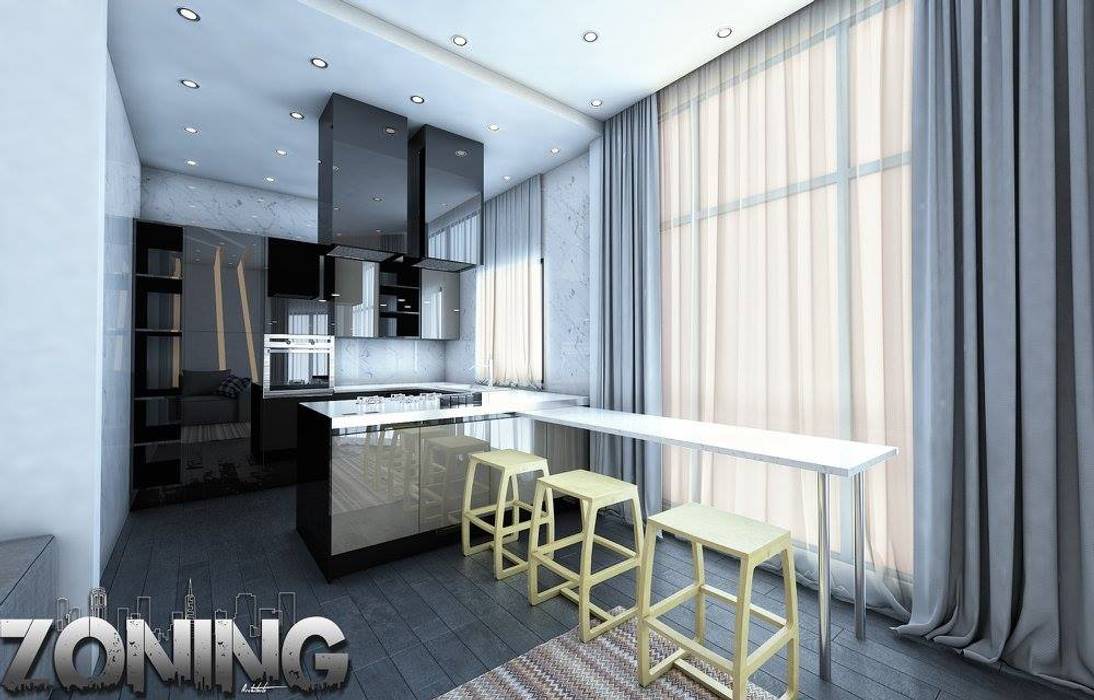 5th Settlement Apartment, Zoning Architects Zoning Architects مطبخ