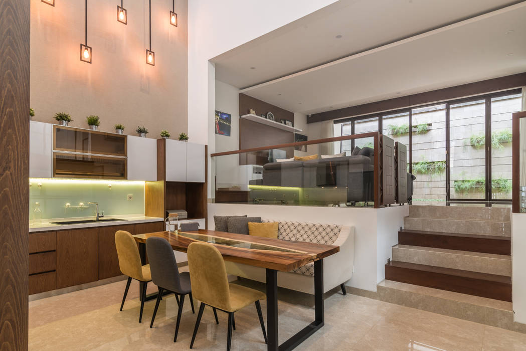 Budisari Residence, ARCHID ARCHID Ruang Makan Tropis