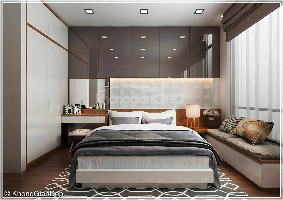 Phòng ngủ Công ty cổ phần đầu tư xây dựng Không Gian Đẹp Phòng ngủ phong cách kinh điển