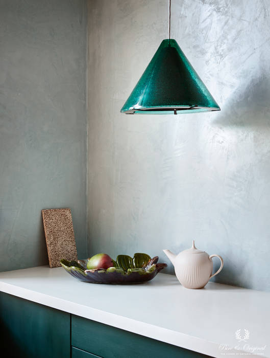 Keuken met Marrakech Walls in de kleur Polar Blue Pure & Original Moderne keukens