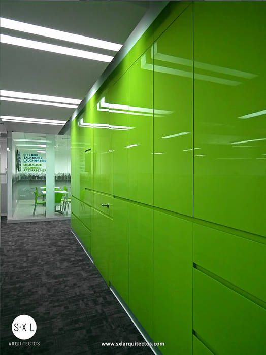 Oficinas Pacific Rubiales Energy, SXL ARQUITECTOS SXL ARQUITECTOS ห้องทำงาน/อ่านหนังสือ