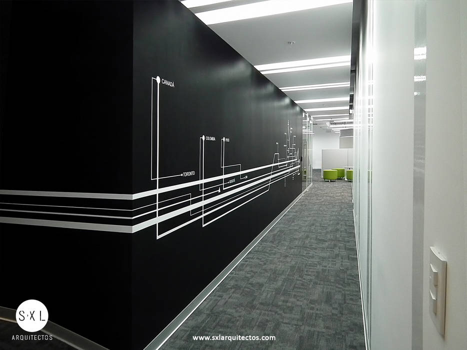 Oficinas Pacific Rubiales Energy, SXL ARQUITECTOS SXL ARQUITECTOS Moderne studeerkamer