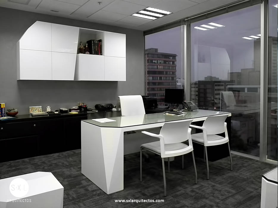 Oficinas Pacific Rubiales Energy, SXL ARQUITECTOS SXL ARQUITECTOS Modern study/office