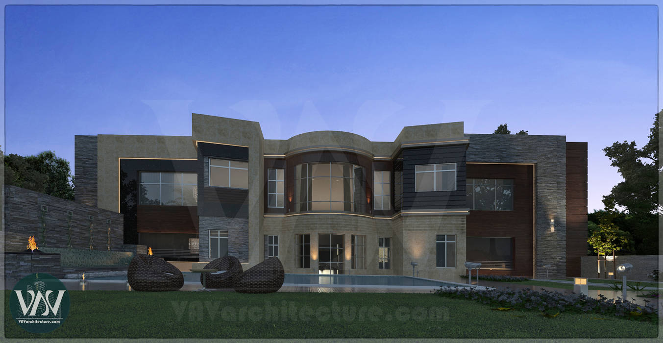 Villa exterior design, VAVarchitecture VAVarchitecture Modern Garden Swim baths & ponds