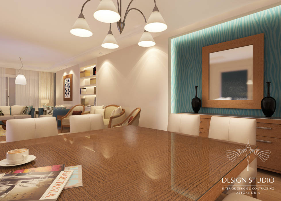 Modern Appartment, Design.Studio Design.Studio غرفة السفرة