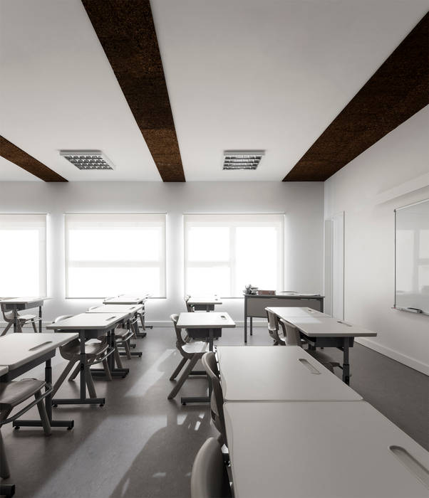 Escola em Alguber Escolas modernas por NOZ Arquitectura Moderno