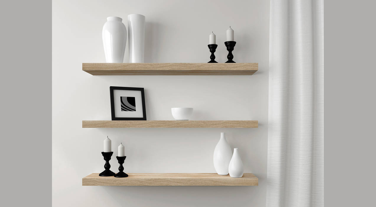 BOY Floating Shelves homify Livings Estanterías