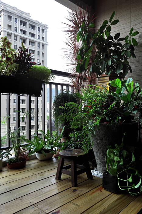 輕拂禪風意境, 楊允幀空間設計 楊允幀空間設計 Asian style balcony, veranda & terrace