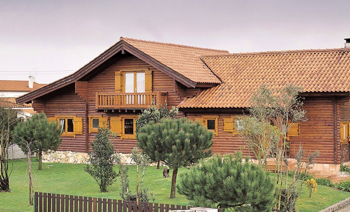 RUSTICASA | Casa Rústica | Aveiro, RUSTICASA RUSTICASA Casas de madera Madera maciza Multicolor