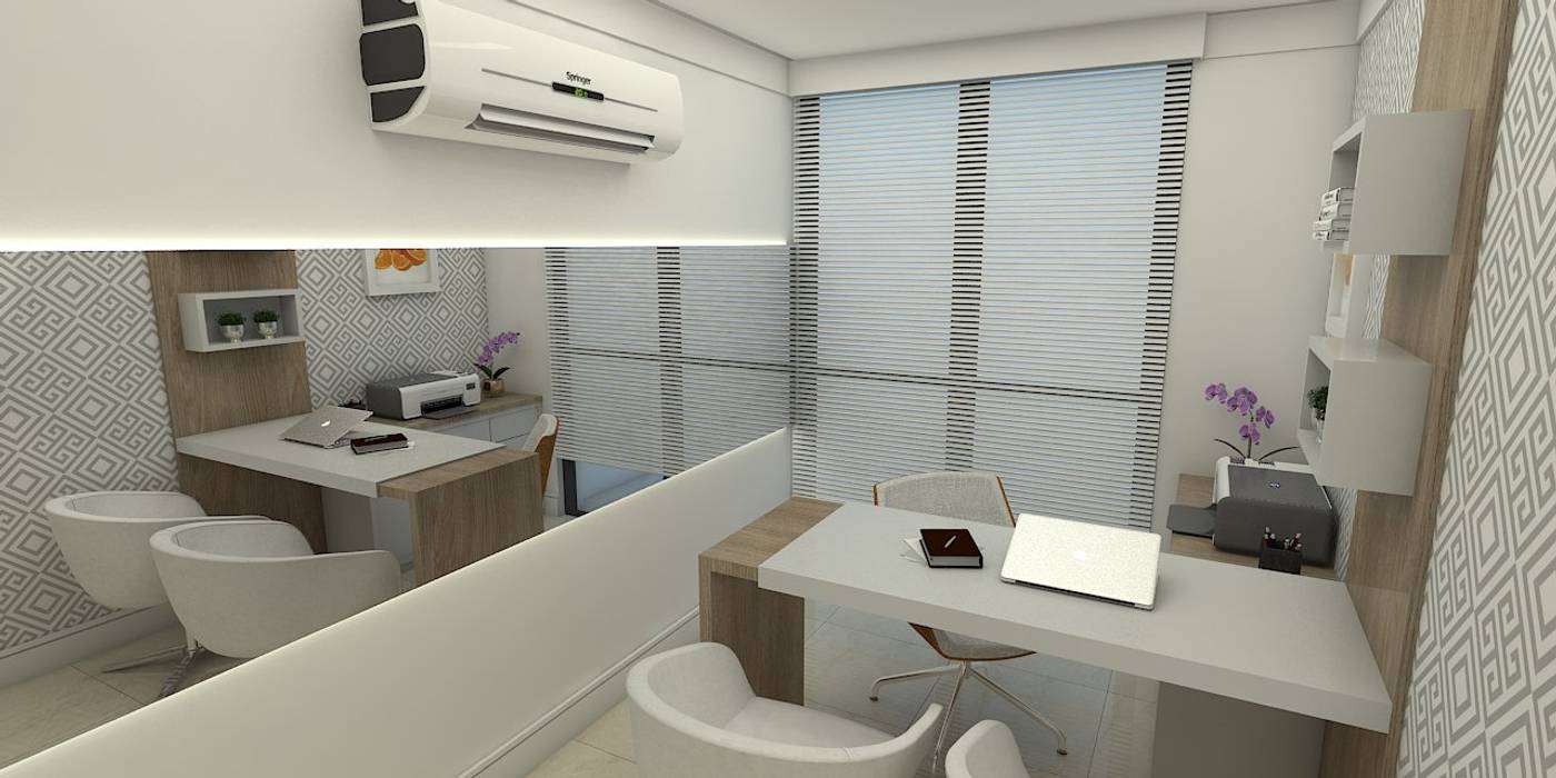 Modern Study Office By Arquilego Projetos Online Arquiteto Virtual Modern Homify