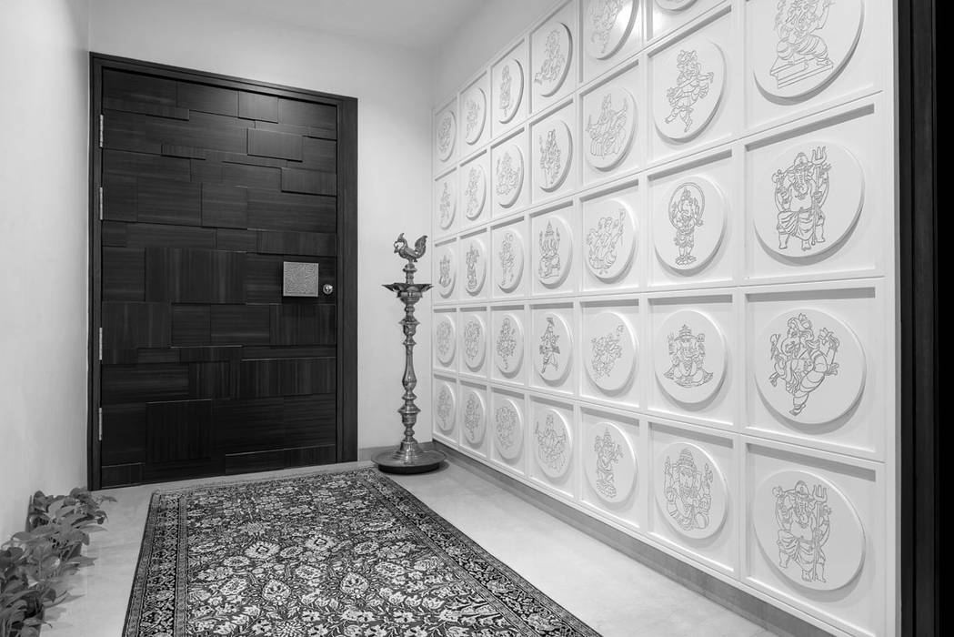 Premium home designs, Bric Design Group Bric Design Group Asian style corridor, hallway & stairs