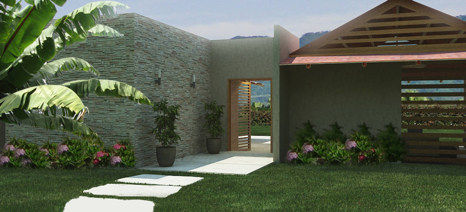 Otras casas de clima calido., Arquitectos y Entorno S.A.S Arquitectos y Entorno S.A.S Modern garden